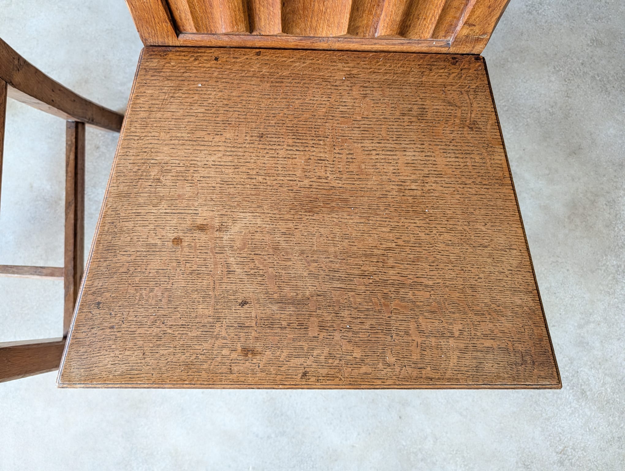 Set of 4 Antique Oak Dining Chairs | 1920s Arts & Crafts - Heal's Style
