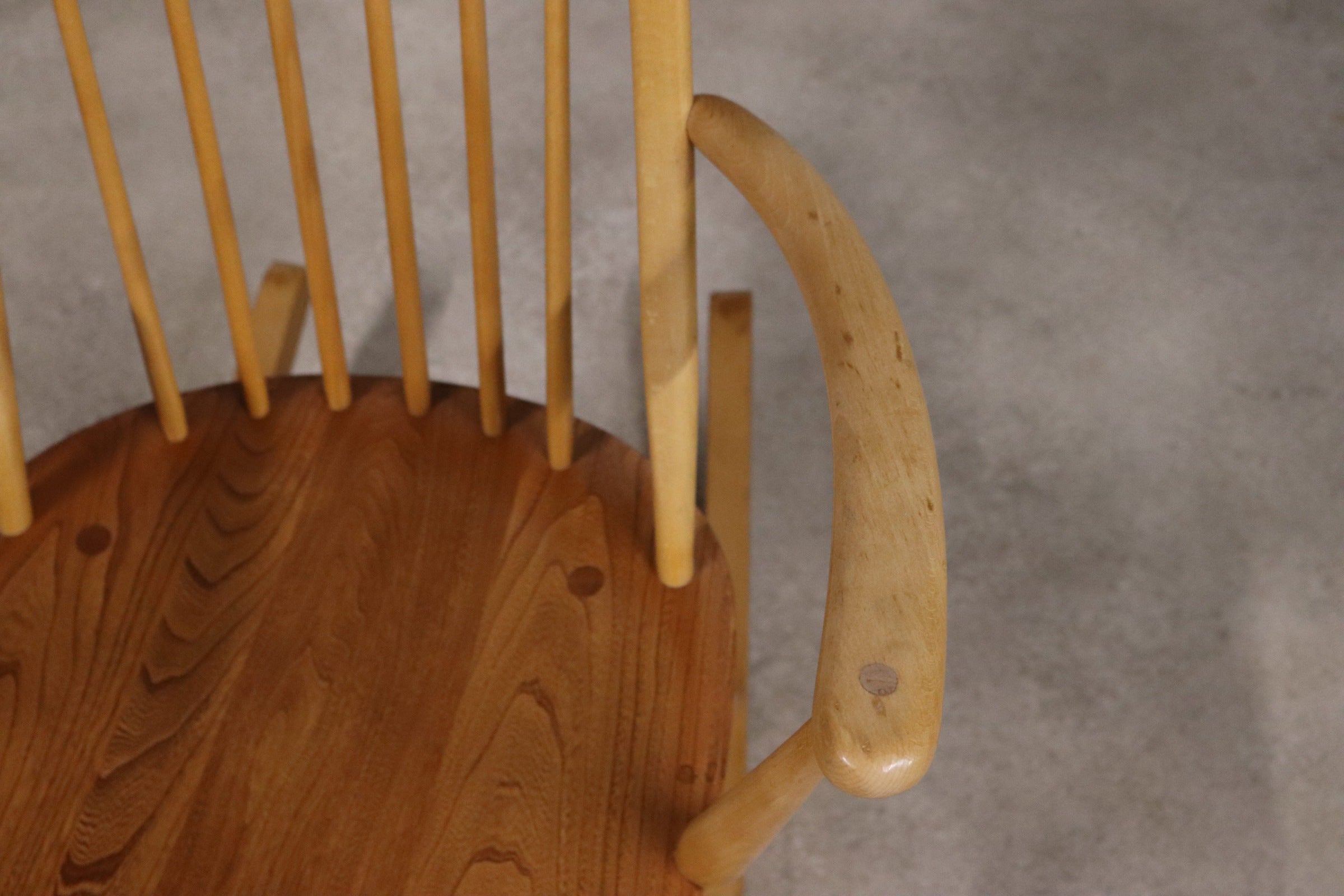 Vintage Ercol Windsor Quaker Rocking Chair - Model 428 - Blonde