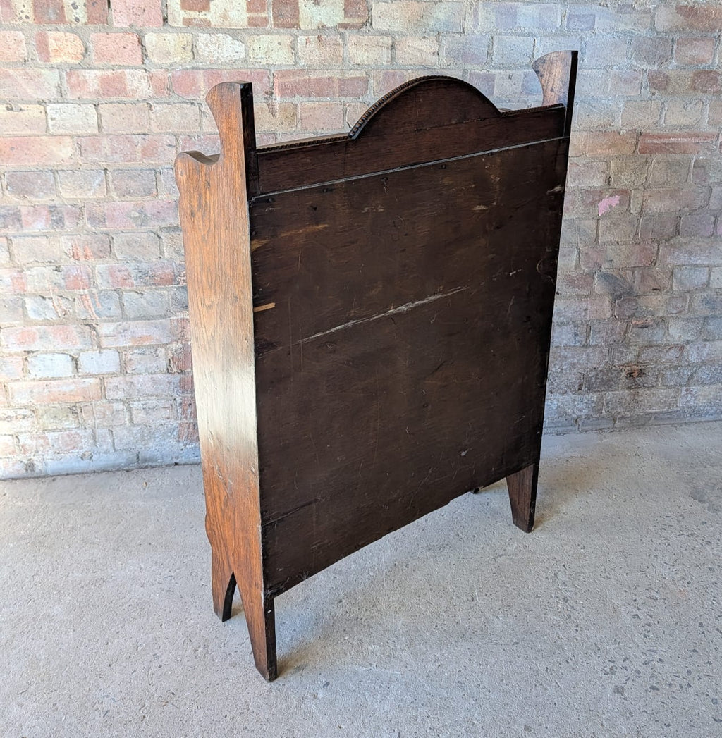 Antique Oak Arts & Crafts Open Bookcase
