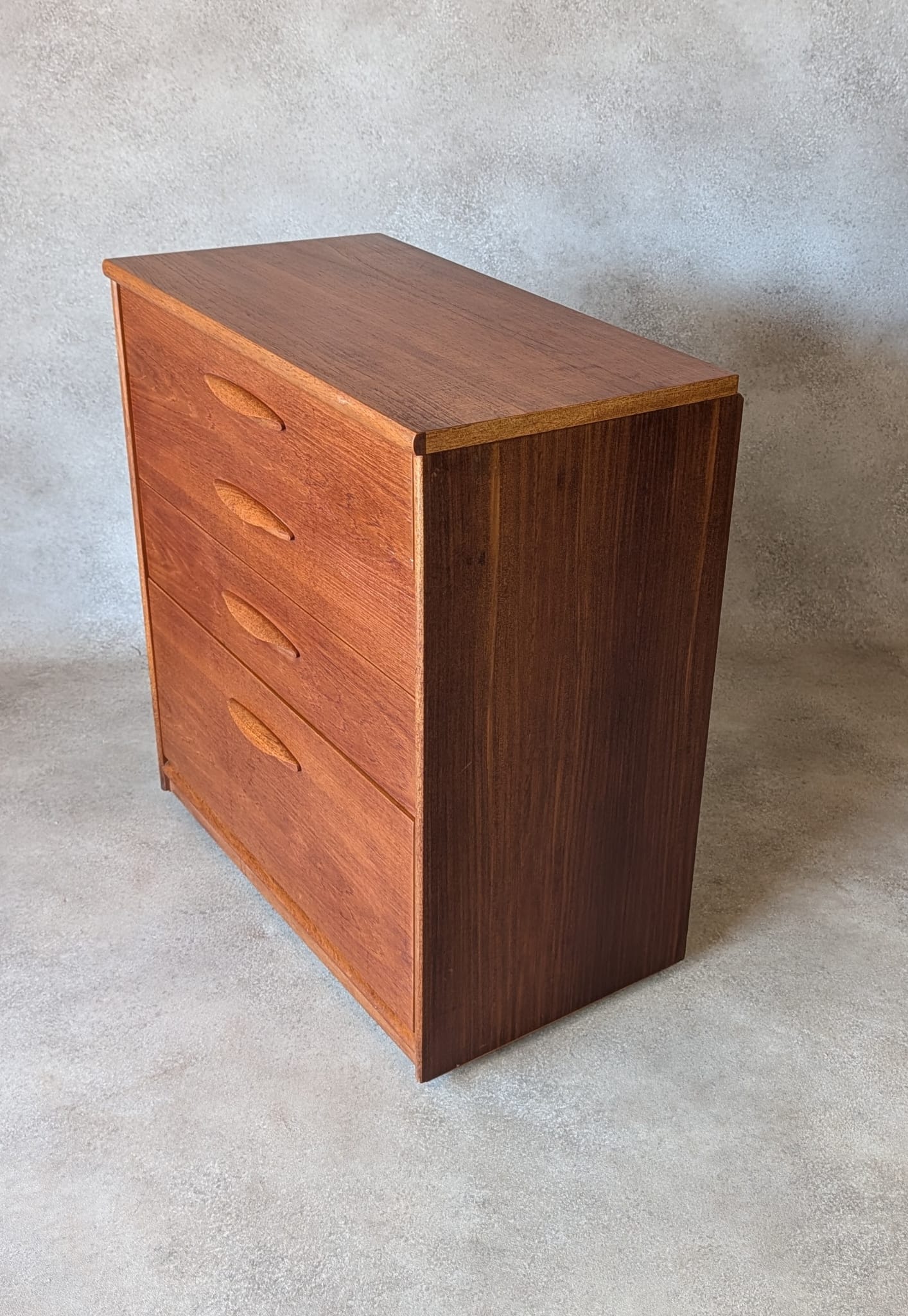 Mid Century Teak Austinsute Chest Of Drawers Vintage Frank Guille 4 Drawer Chest