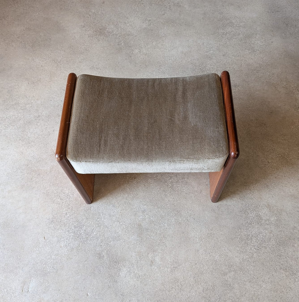 Mid Century Teak 1970s Dressing Table Stool
