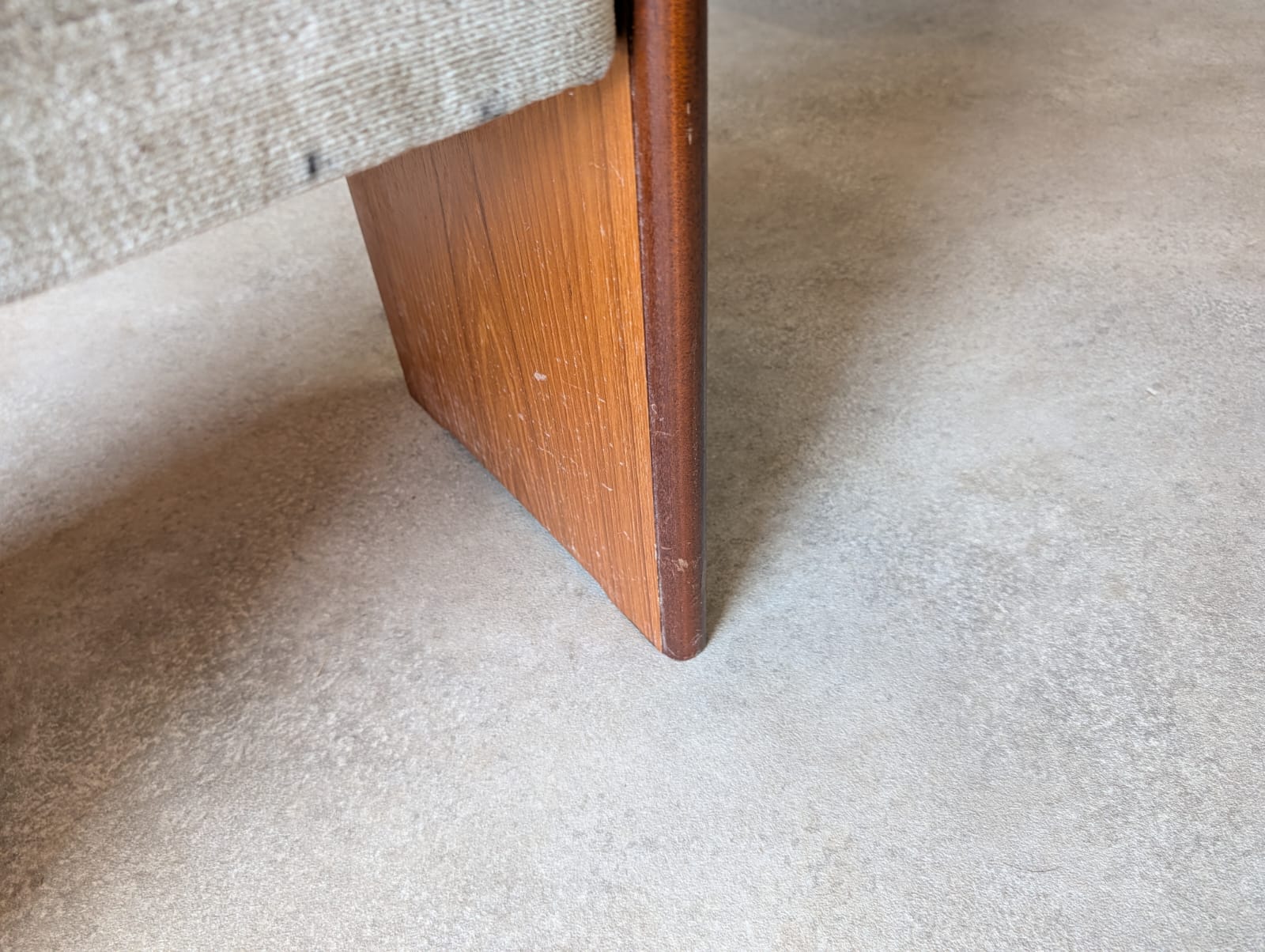 Mid Century Teak 1970s Dressing Table Stool