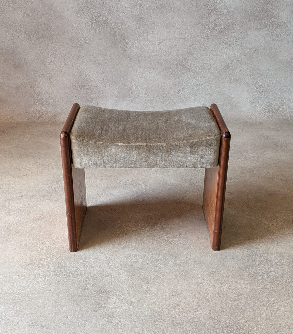 Mid Century Teak 1970s Dressing Table Stool