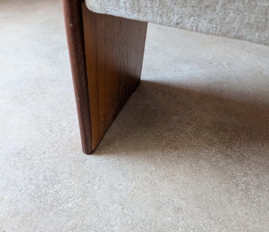 Mid Century Teak 1970s Dressing Table Stool