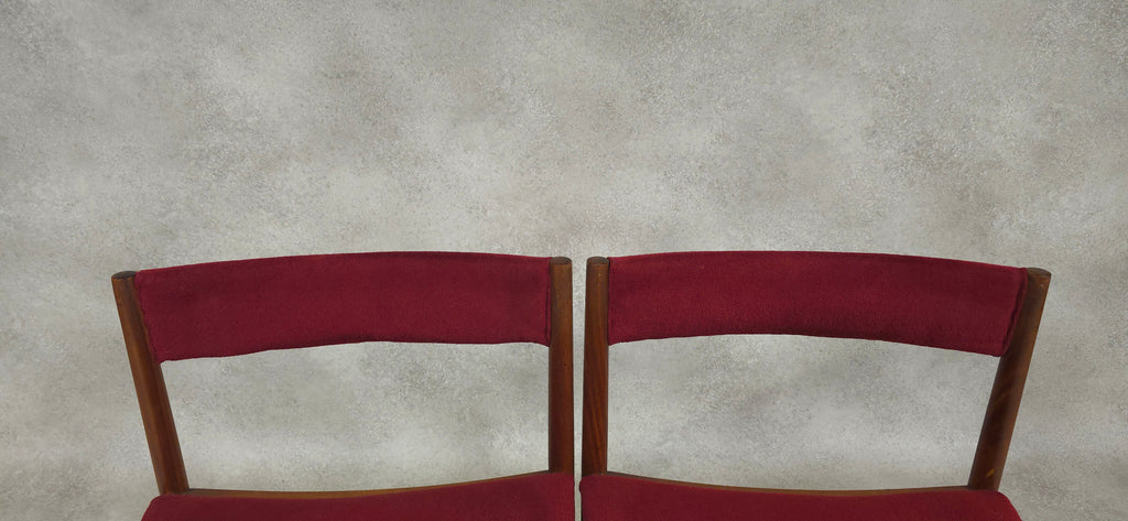 Set of 4 A H McIntosh Mid Century Teak Dining chairs