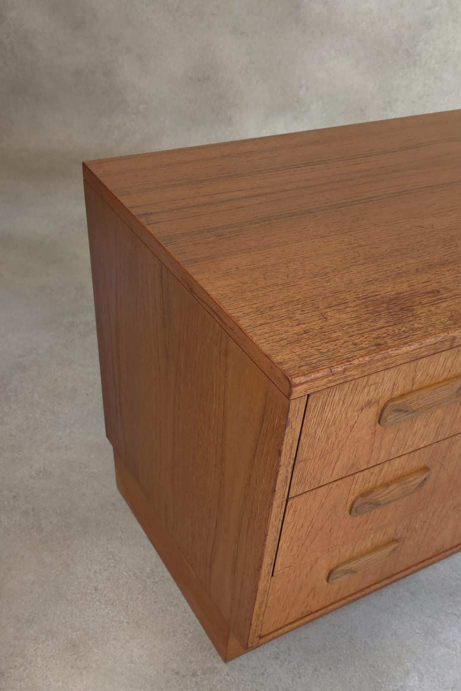 Mid Century G Plan Fresco Teak Chest Of Drawers - 3 Drawer Chest