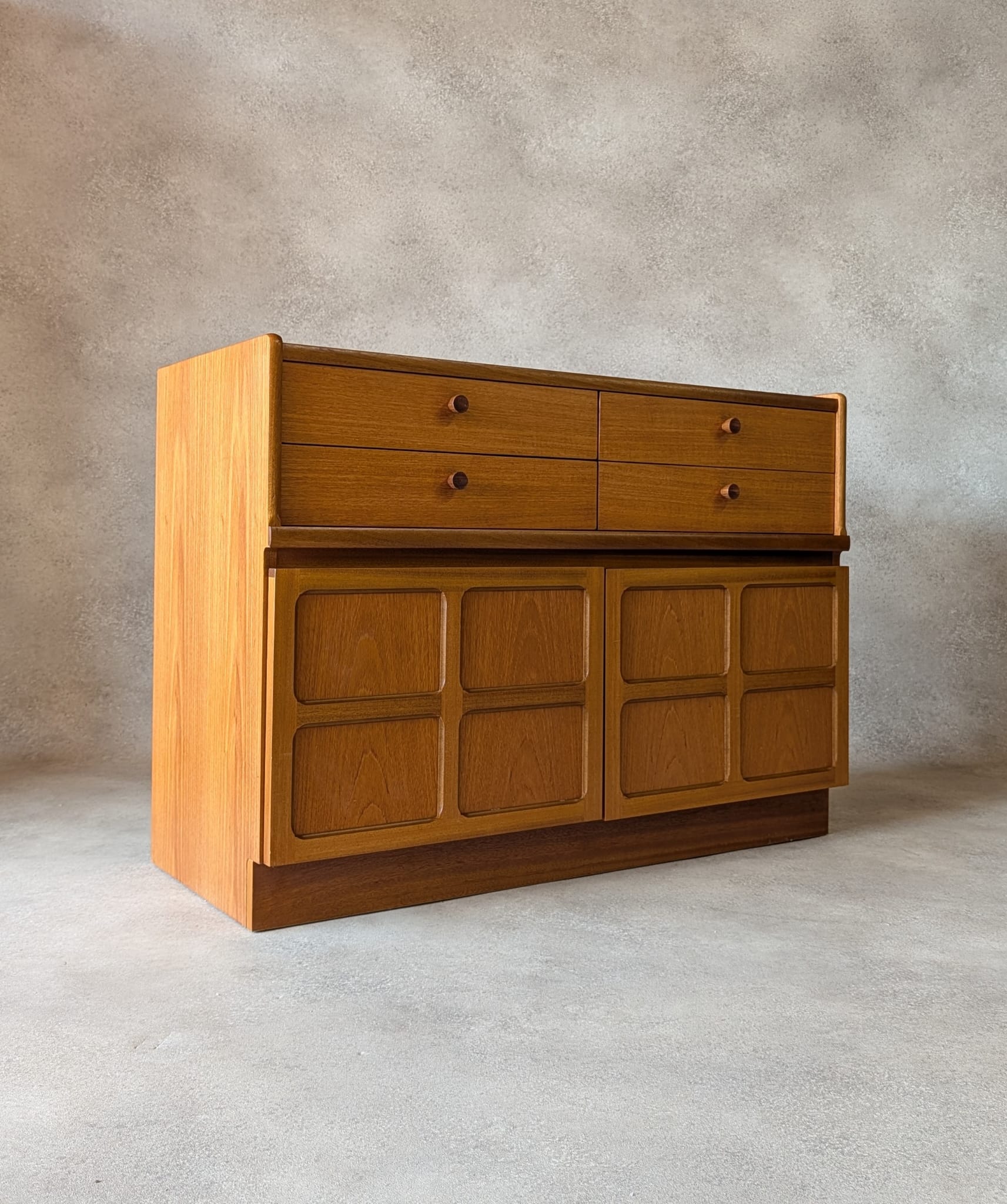 Mid Century Nathan / Parker Knoll Teak Compact Sideboard 1970s