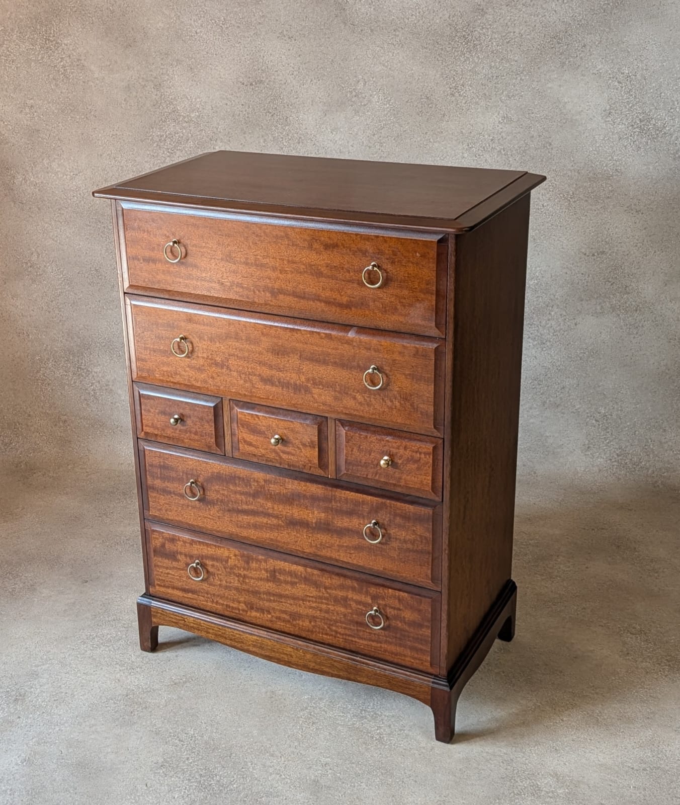Vintage Stag Minstrel Tallboy Chest Of Drawers