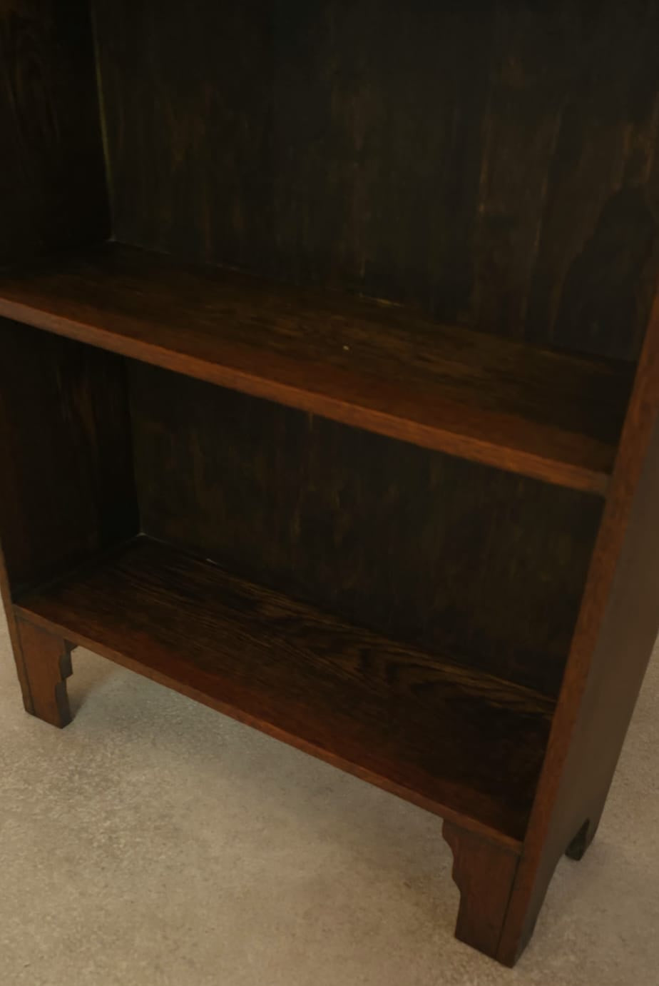 Antique Oak Arts & Crafts Bookcase Small Bookshelf
