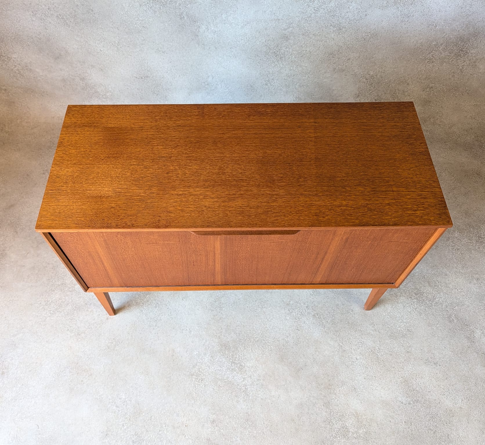 Mid Century Dynatron Teak Record Cabinet /Vinyl LP Storage Media Cupboard 1960s