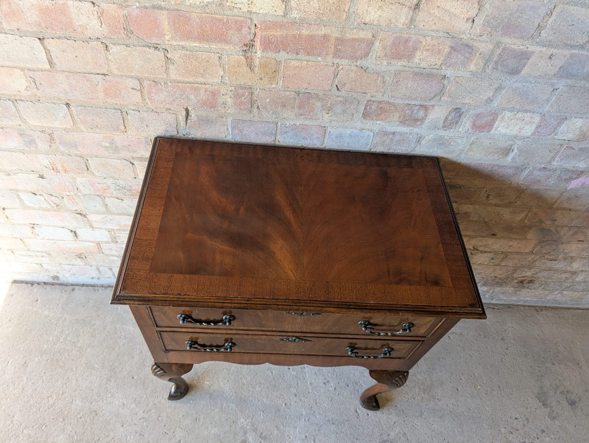Vintage Reproduction Mahogany Low Boy Hall Table