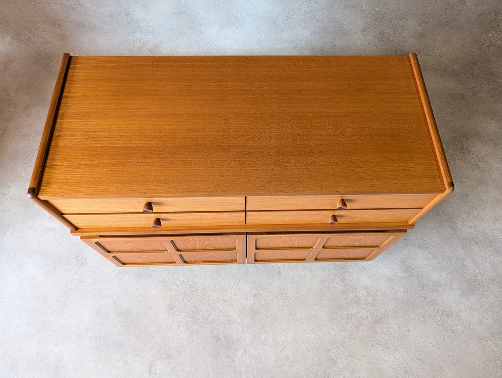 Mid Century Nathan / Parker Knoll Teak Compact Sideboard 1970s