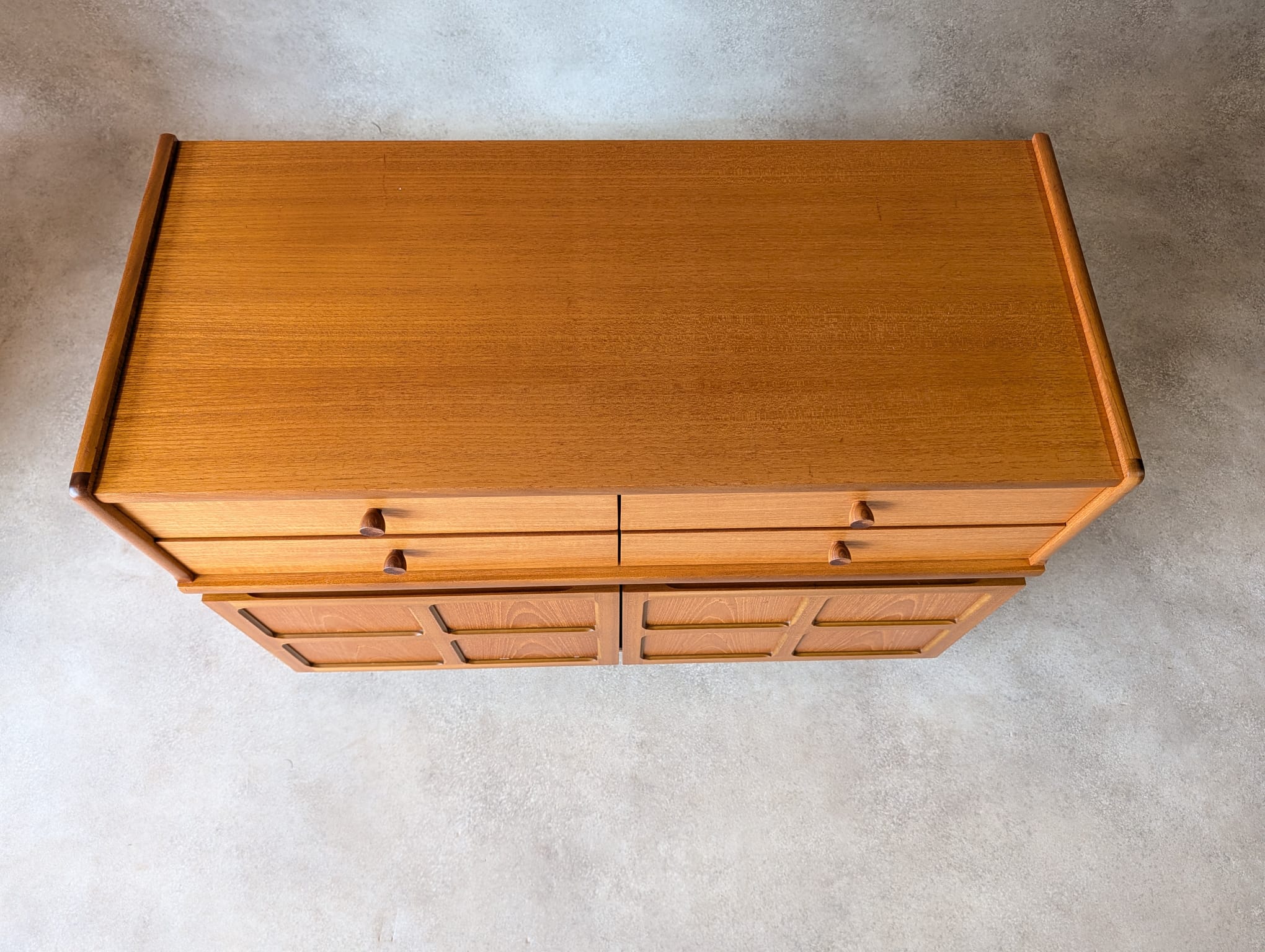 Mid Century Nathan / Parker Knoll Teak Compact Sideboard 1970s