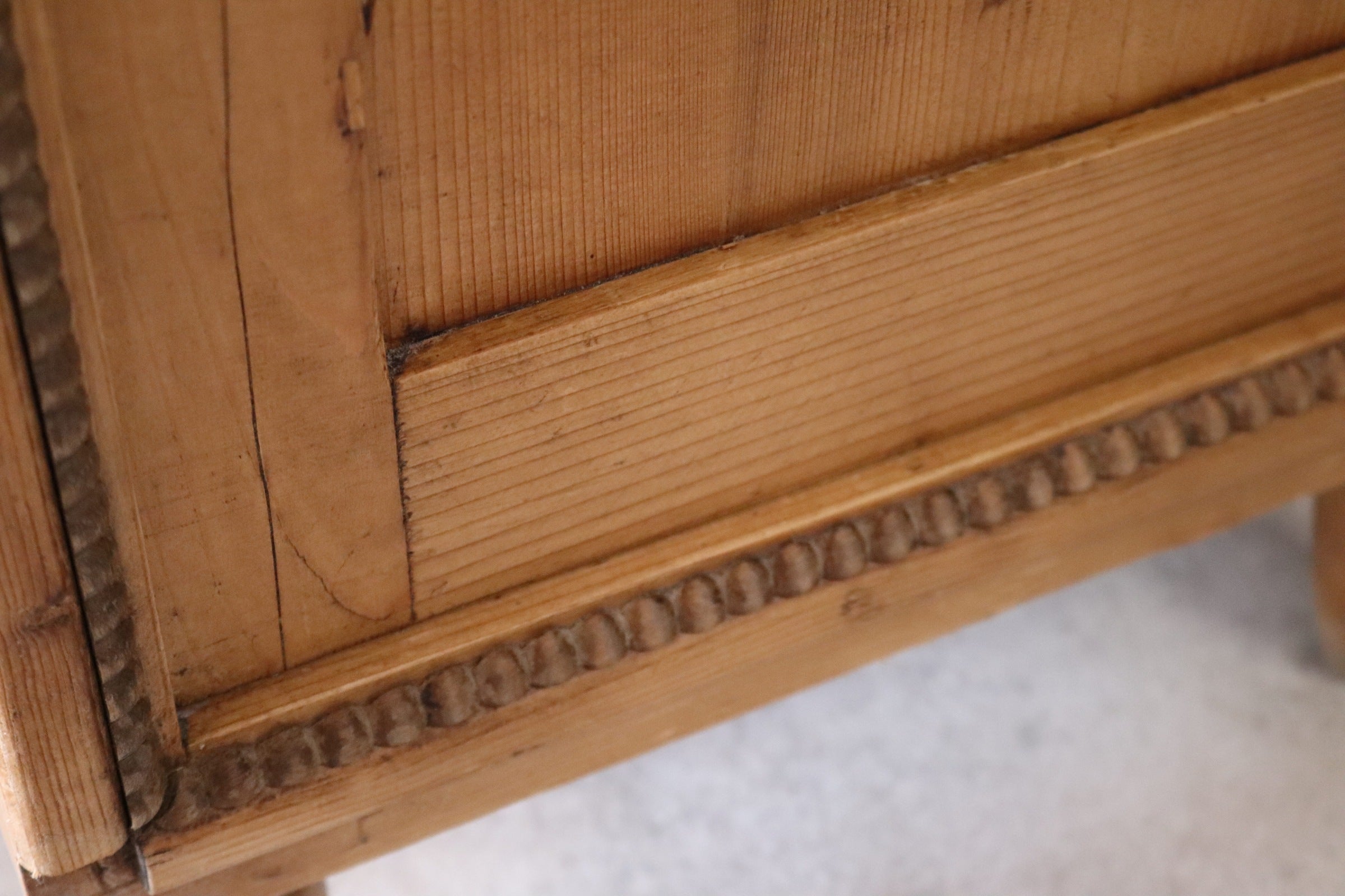 Pair of Vintage Country Pine Bedside Cabinets /Cupboards Farmhouse Nightstands