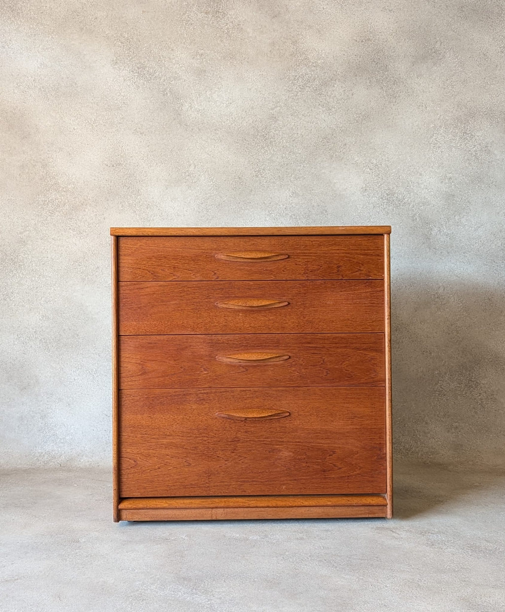 Mid Century Teak Austinsute Chest Of Drawers Vintage Frank Guille 4 Drawer Chest
