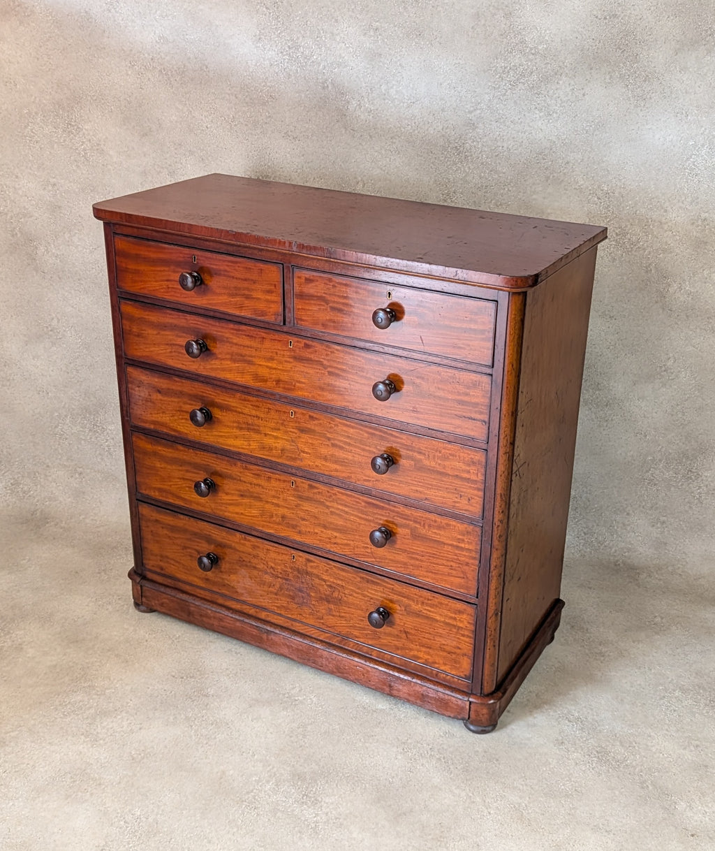 Victorian Mahogany Chest Of Drawers Antique 19th Century Tall Bedroom Drawers