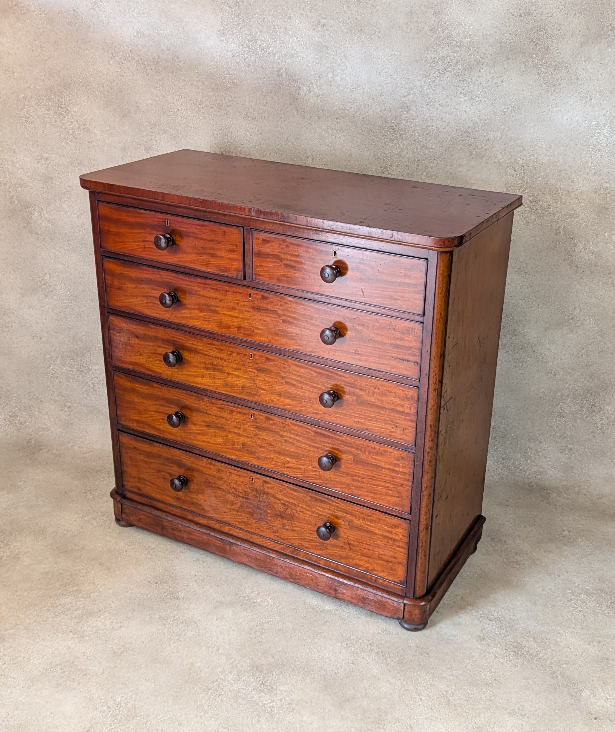 Victorian Mahogany Chest Of Drawers Antique 19th Century Tall Bedroom Drawers