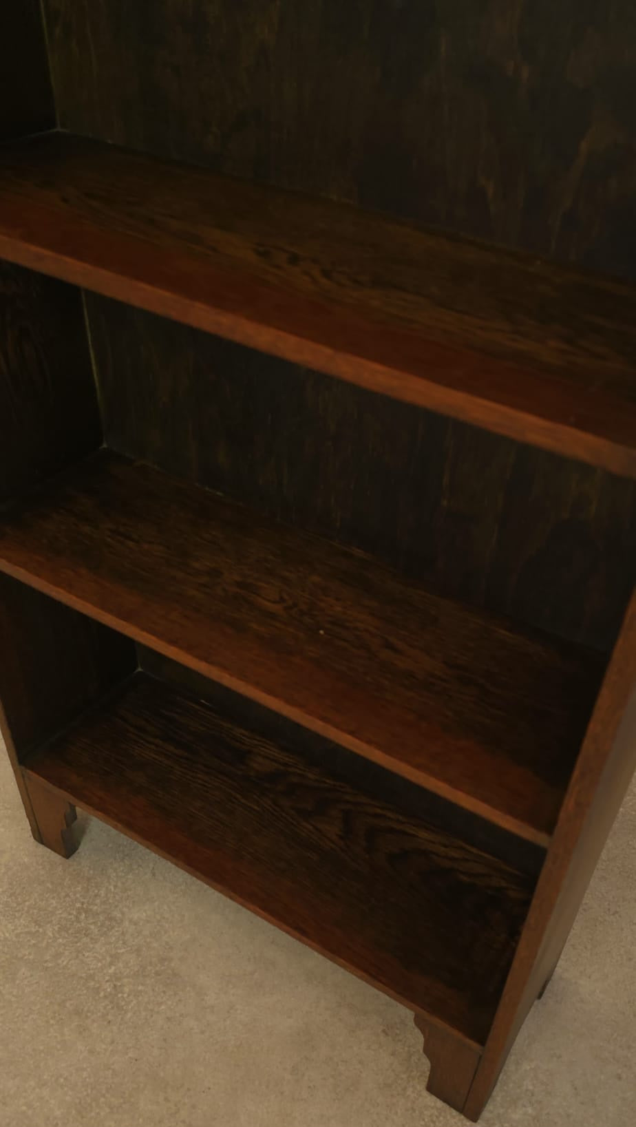 Antique Oak Arts & Crafts Bookcase Small Bookshelf