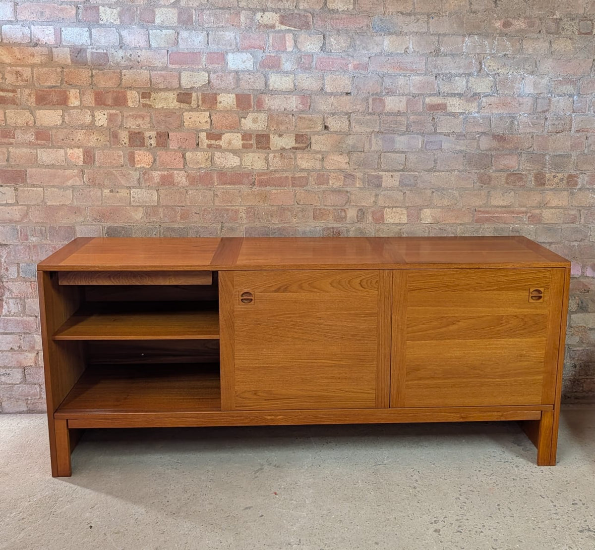 E. Jakobsen Skive Denmark Mid-Century Teak Sideboard Credenza