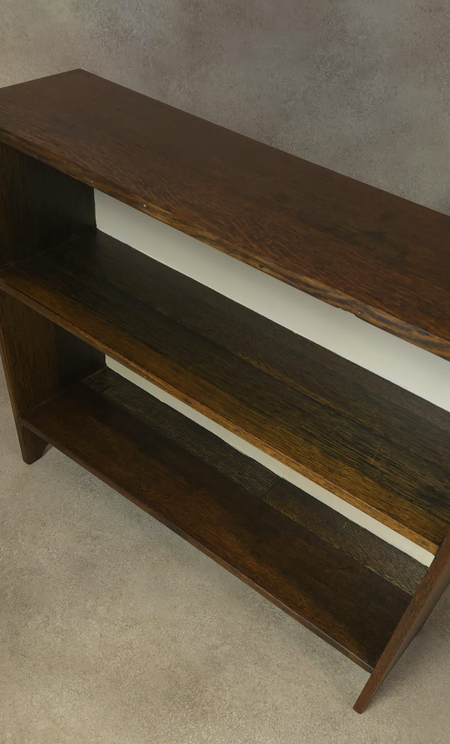 Vintage Oak Bookcase Small - 2 Shelves