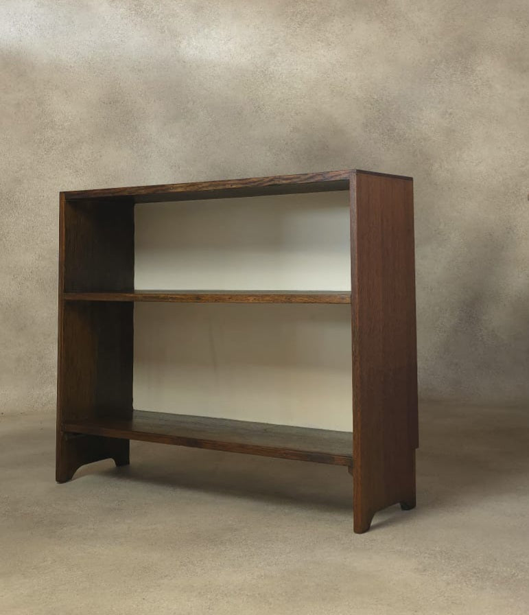 Vintage Oak Bookcase Small - 2 Shelves