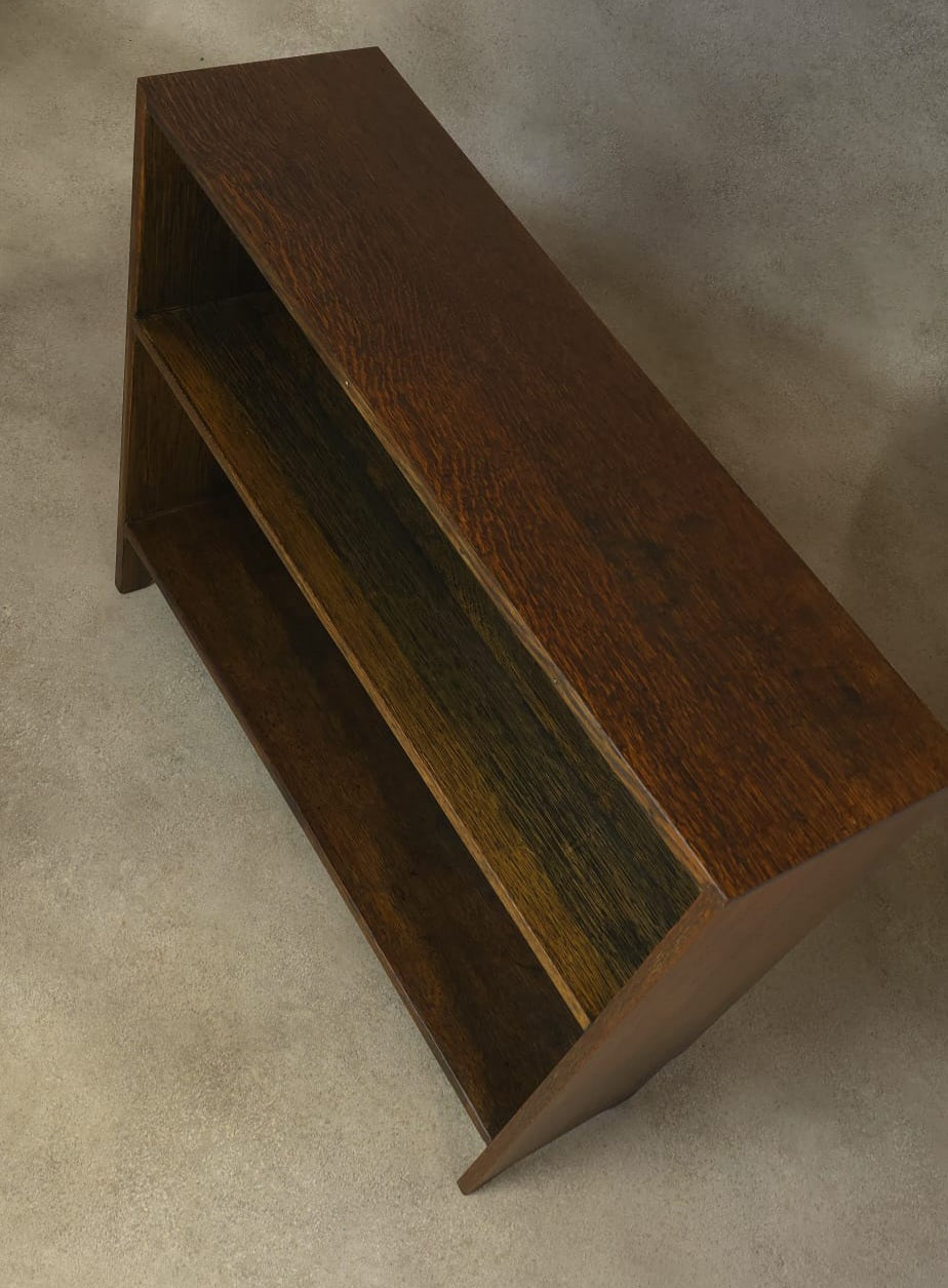 Vintage Oak Bookcase Small - 2 Shelves