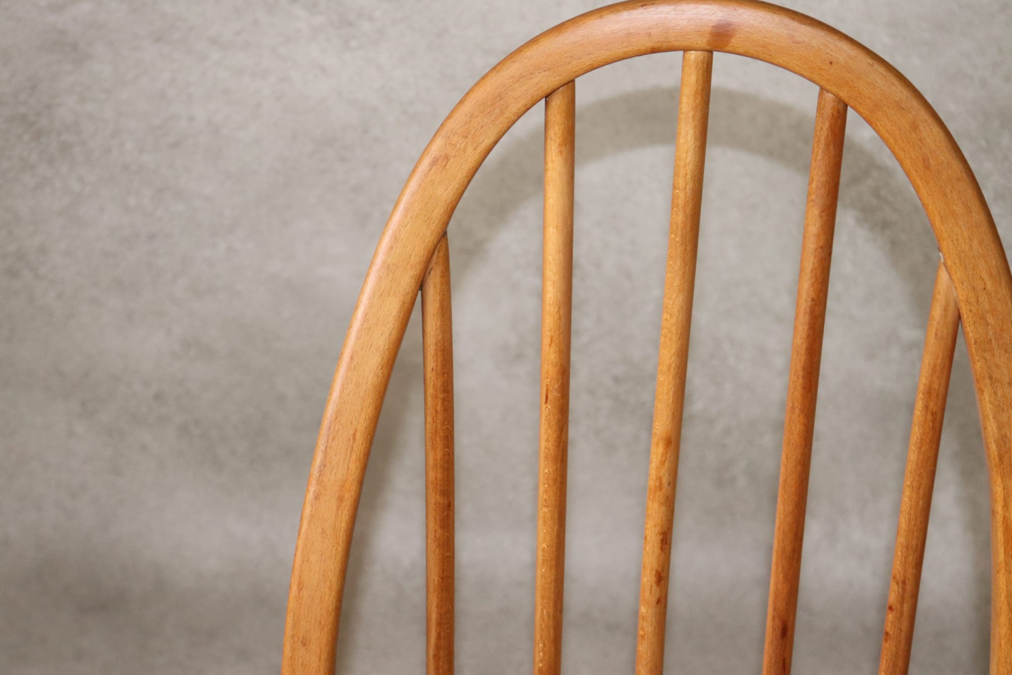 Pair Of Mid Century Ercol Elm & Beech Quaker Dining Chairs