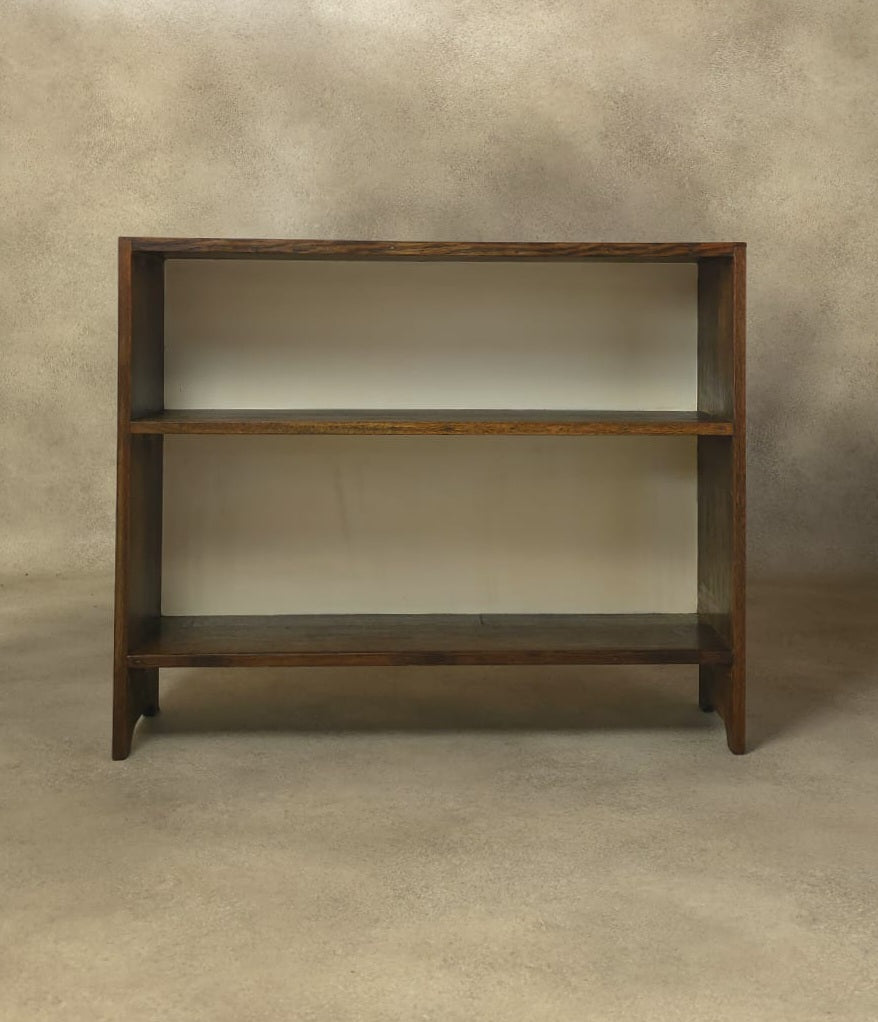 Vintage Oak Bookcase Small - 2 Shelves