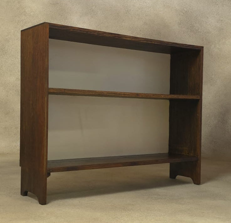 Vintage Oak Bookcase Small - 2 Shelves