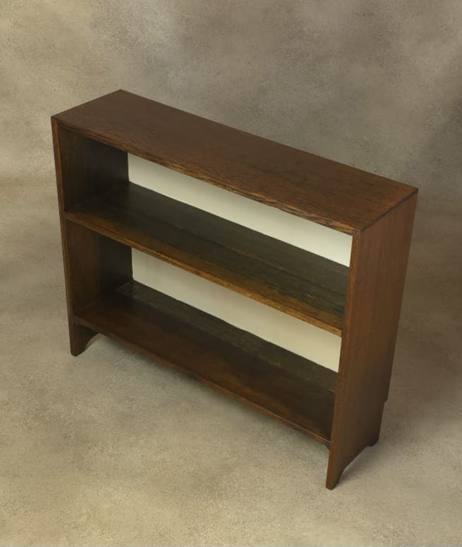 Vintage Oak Bookcase Small - 2 Shelves