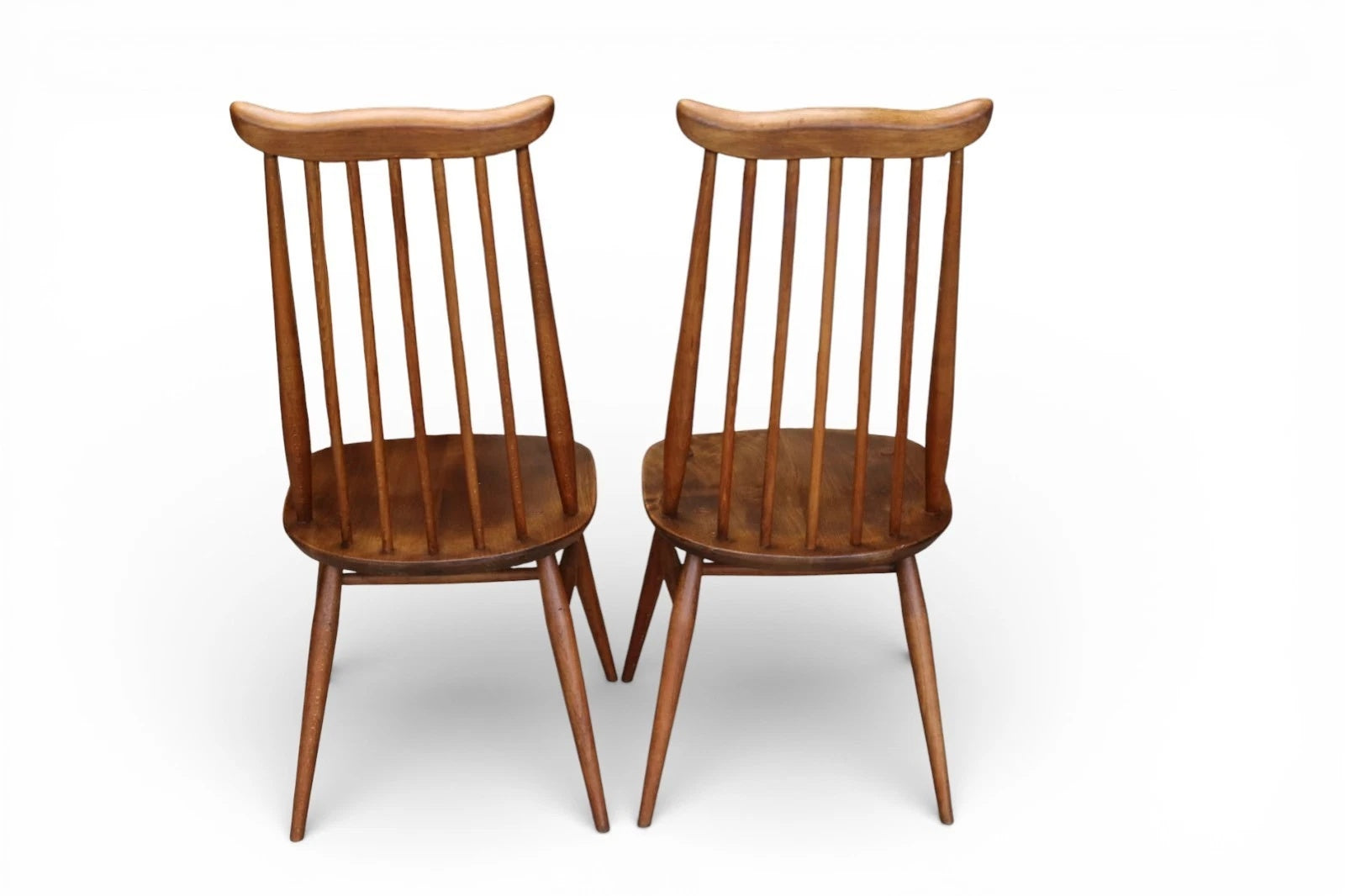 Set Of 4 Mid Century Ercol Goldsmith Dining Chairs - Elm & Beech 1960s