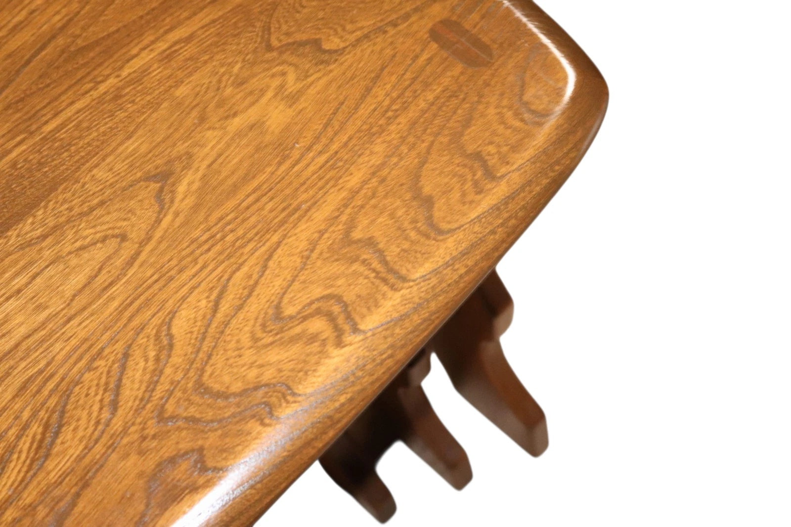 Vintage Ercol 'Golden Dawn' Elm Nest of Tables