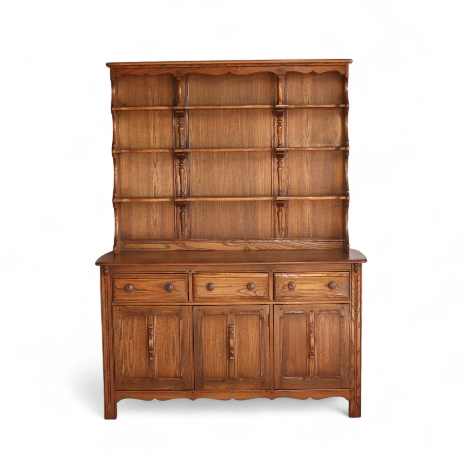 Vintage Ercol Lavenham Dresser Model 962 Elm Golden Dawn High Plate Rack