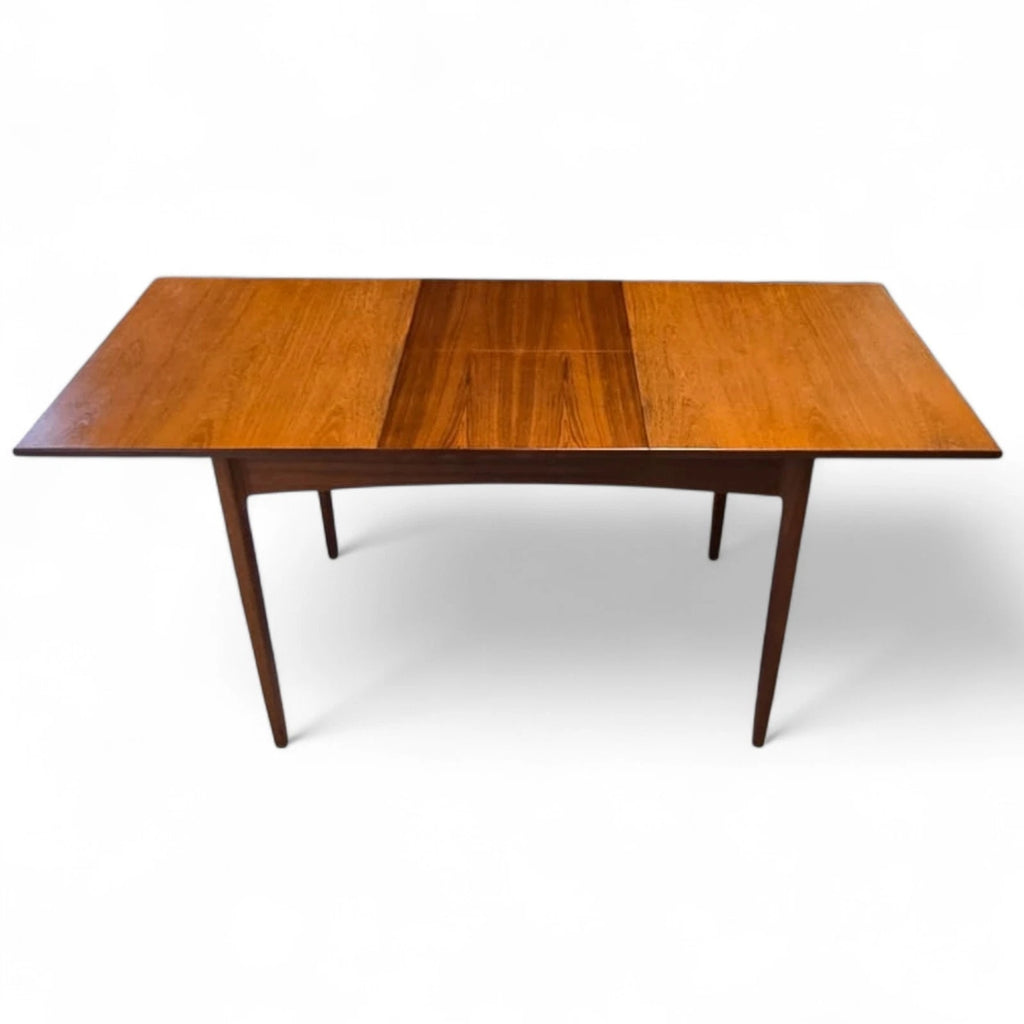 Mid Century Teak Dining Table - Butterfly Leaf Extending - MCM Danish Style