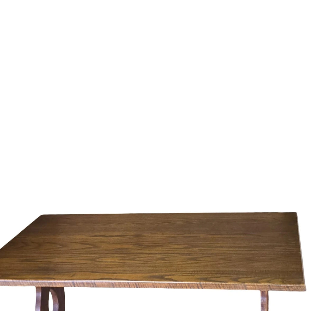 Vintage Oak Dining Table - 20th Century Trestle Style - Refectory Table