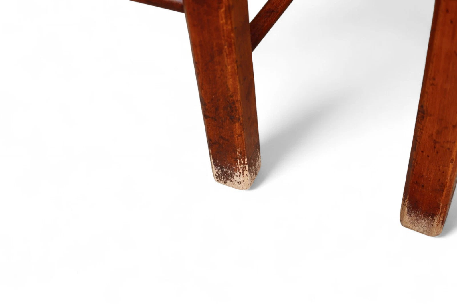 Set of 8 Antique Lancashire Elm & Ash Rush Seat Spindle Back Dining Chairs