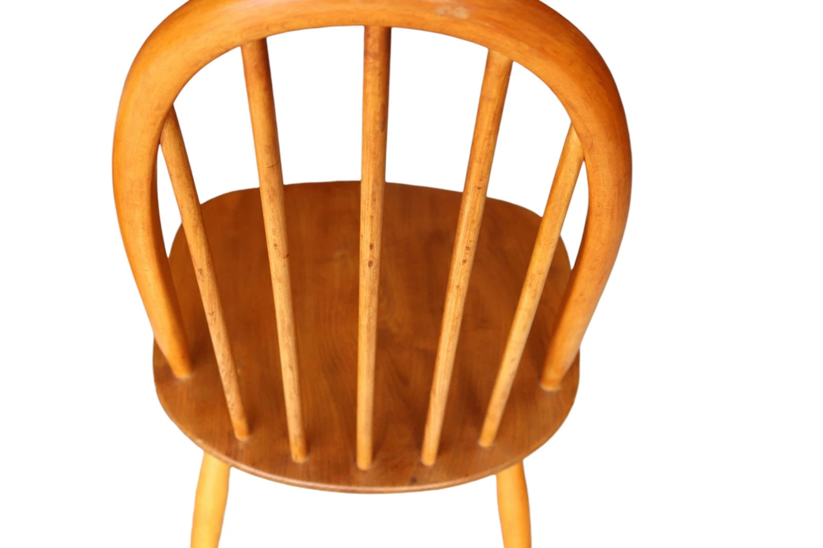 Vintage set of 4 Ercol Blonde Quaker Dining Chairs