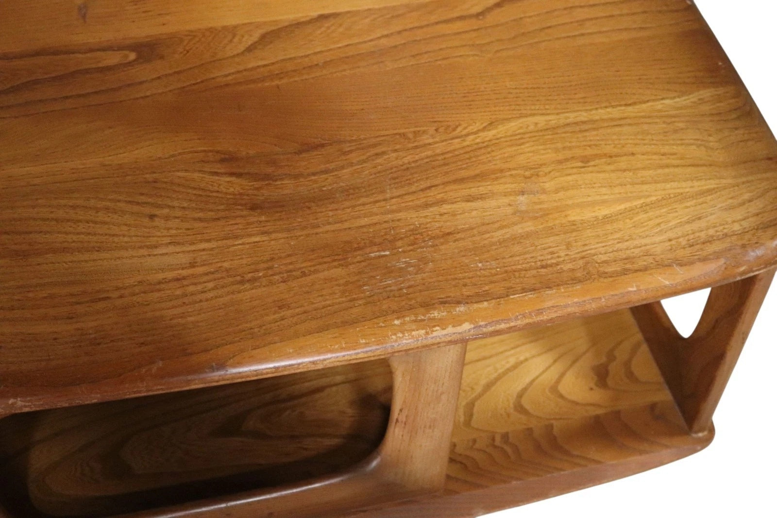 Vintage Ercol 'Golden Dawn' Pandora Elm Coffee Table