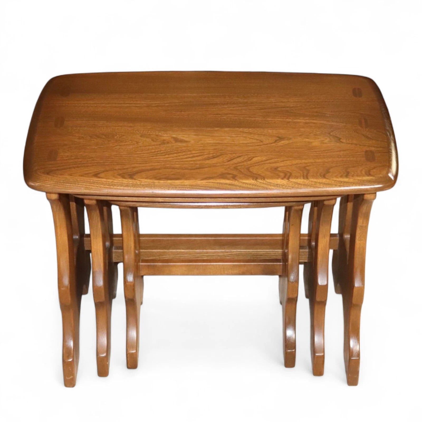 Vintage Ercol 'Golden Dawn' Elm Nest of Tables