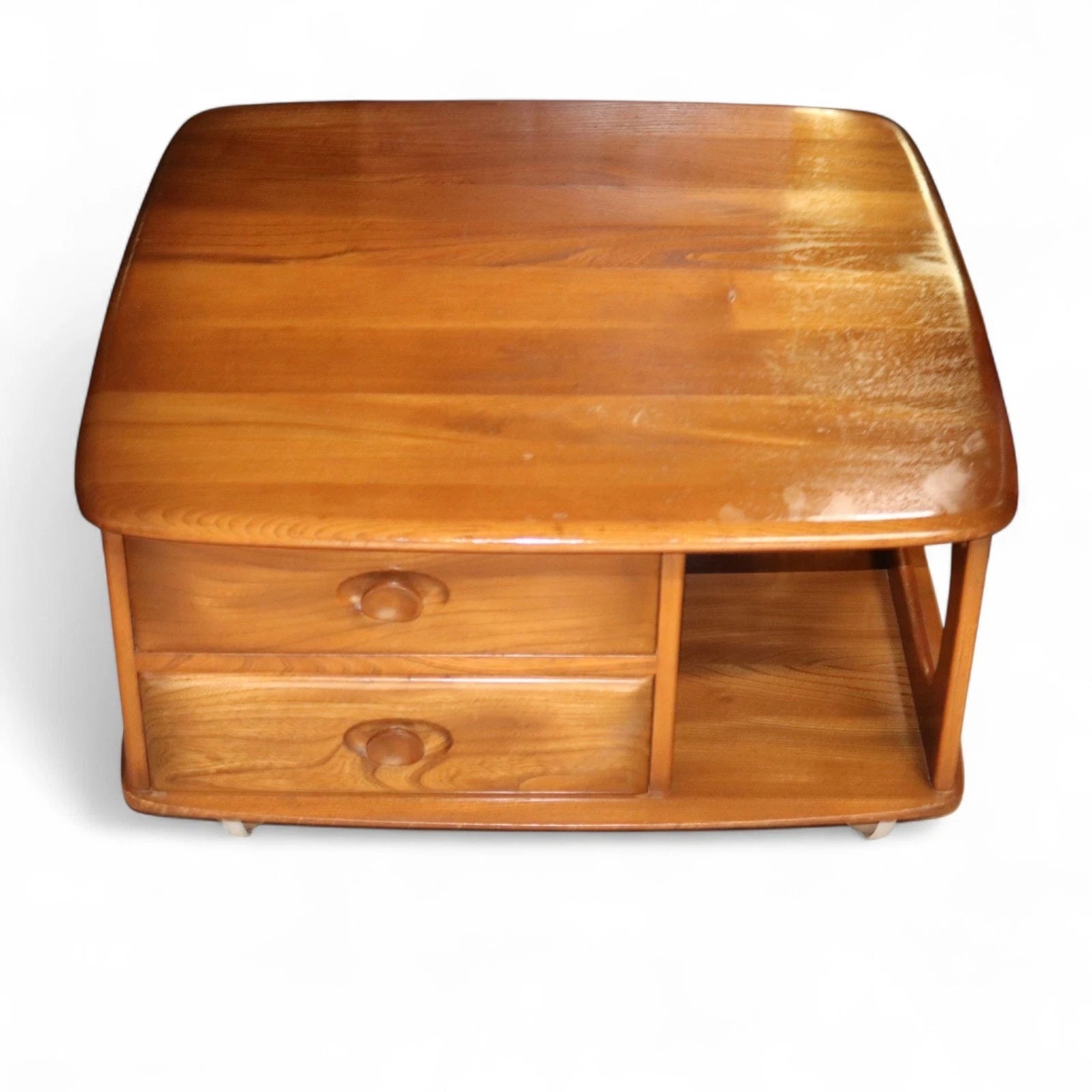 Vintage Ercol 'Golden Dawn' Pandora Elm Coffee Table
