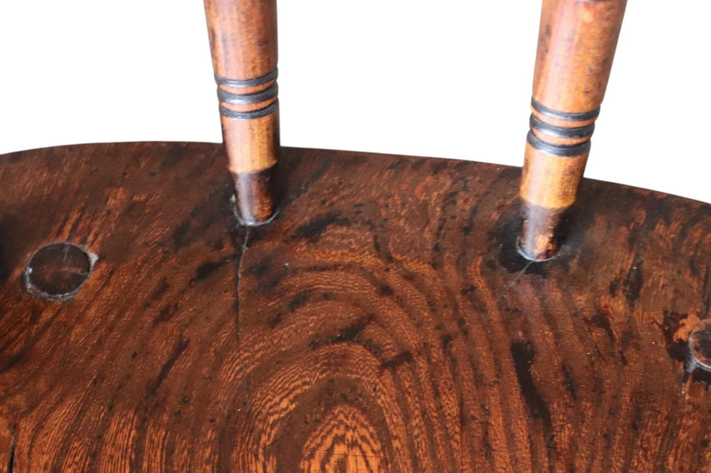Victorian Smoker’s Bow Chair c.1880 - Elm & Beech - Captains Chair