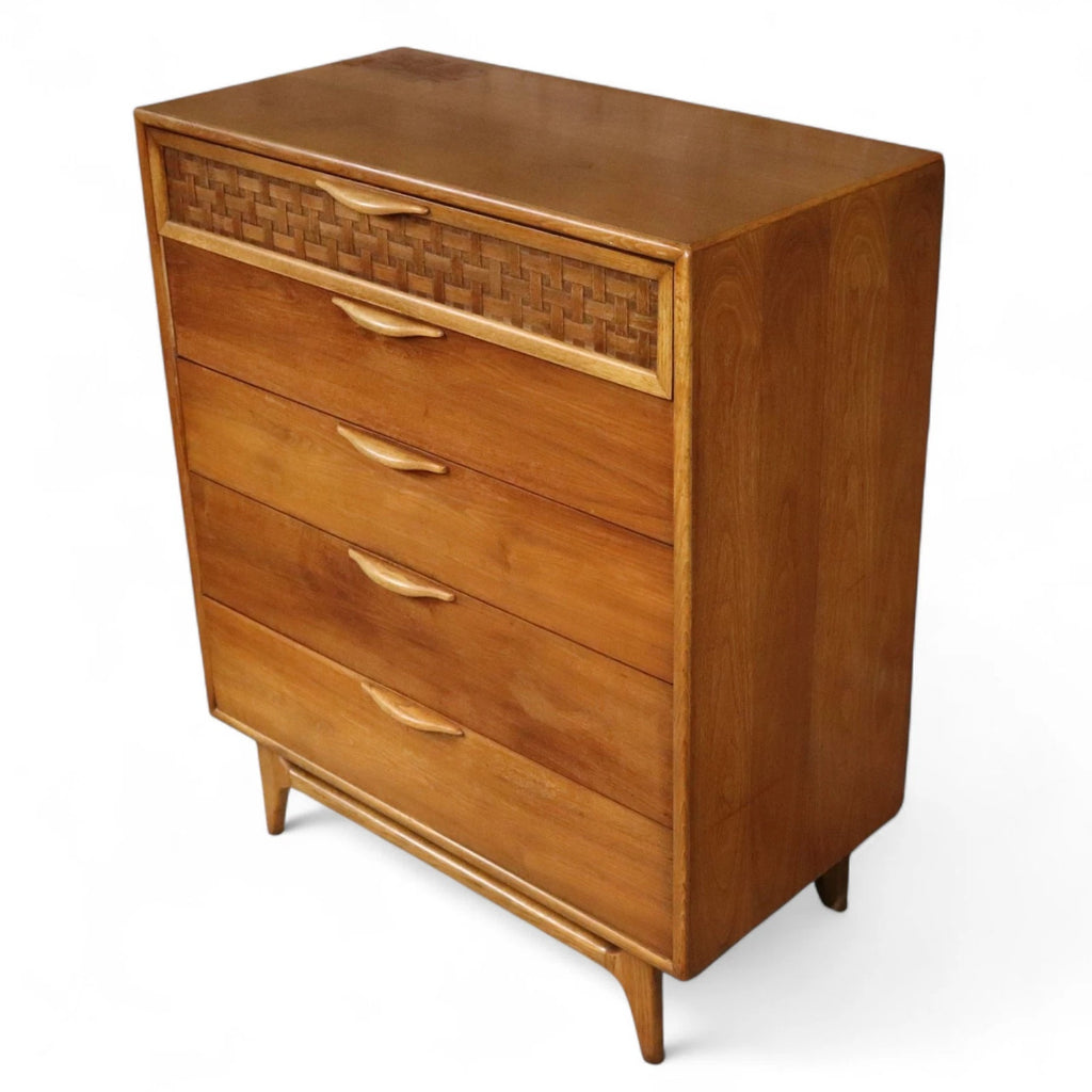 Rare Mid Century Lane ' Perception ' Large Teak Chest of Drawers