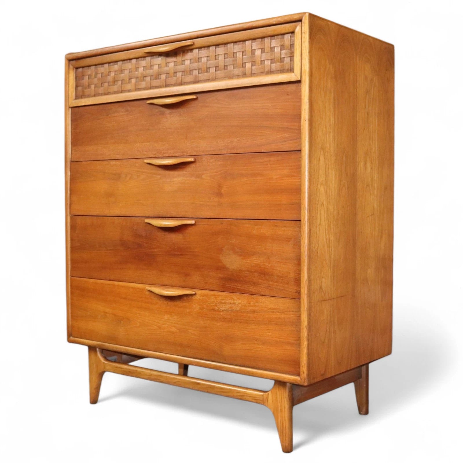 Rare Mid Century Lane ' Perception ' Large Teak Chest of Drawers