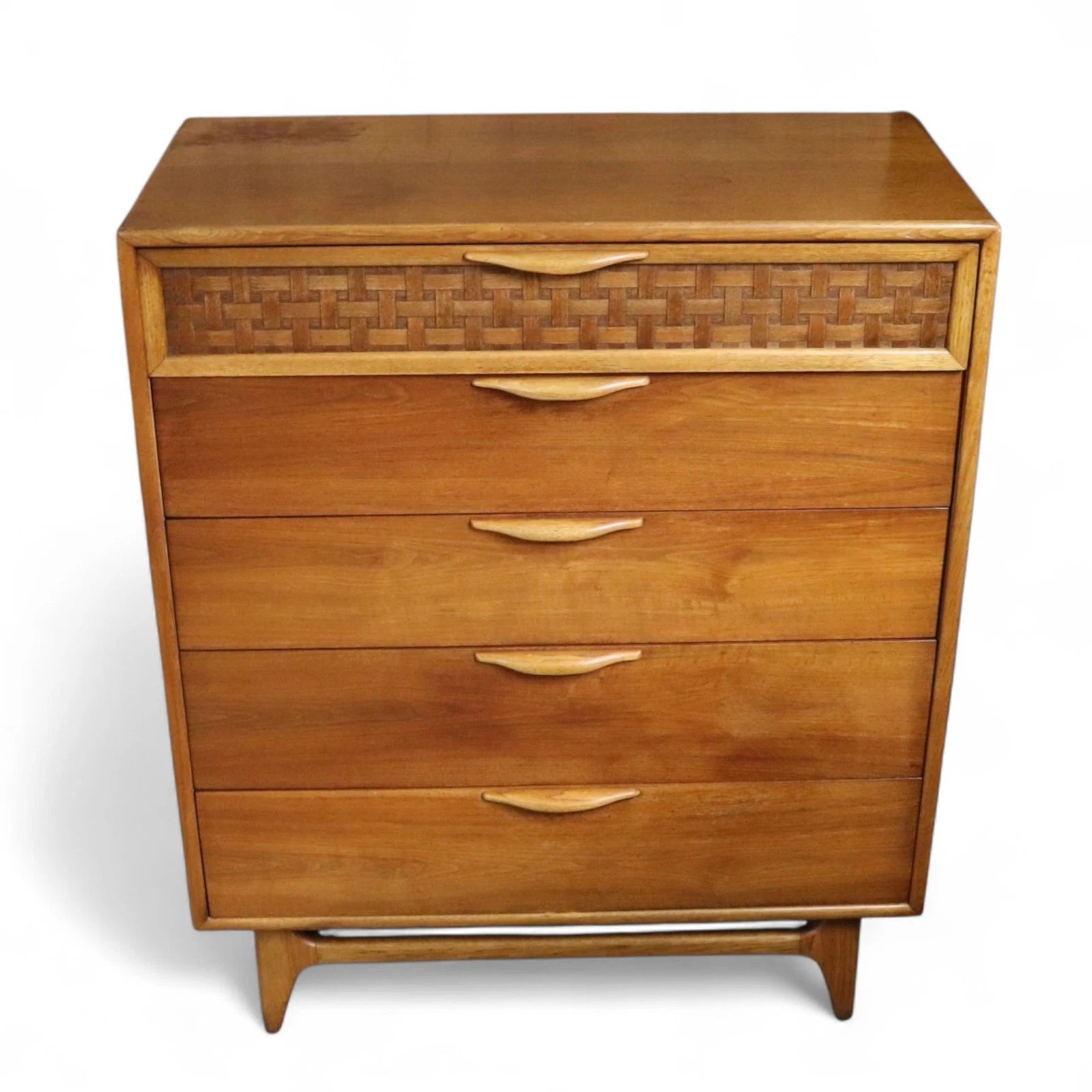 Rare Mid Century Lane ' Perception ' Large Teak Chest of Drawers