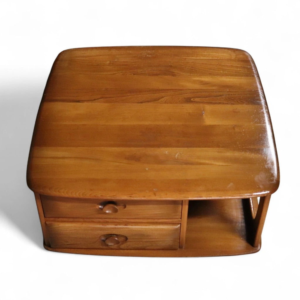 Vintage Ercol 'Golden Dawn' Pandora Elm Coffee Table
