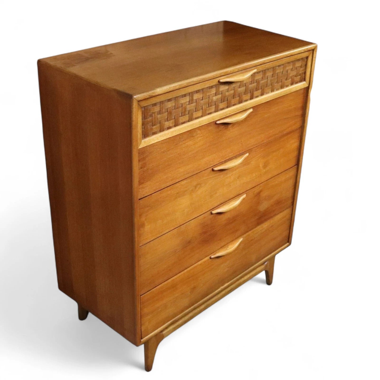 Rare Mid Century Lane ' Perception ' Large Teak Chest of Drawers