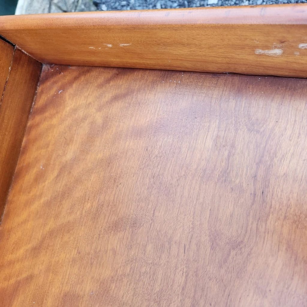 Victorian Satin Birch two drawer gallery back writing table antique desk