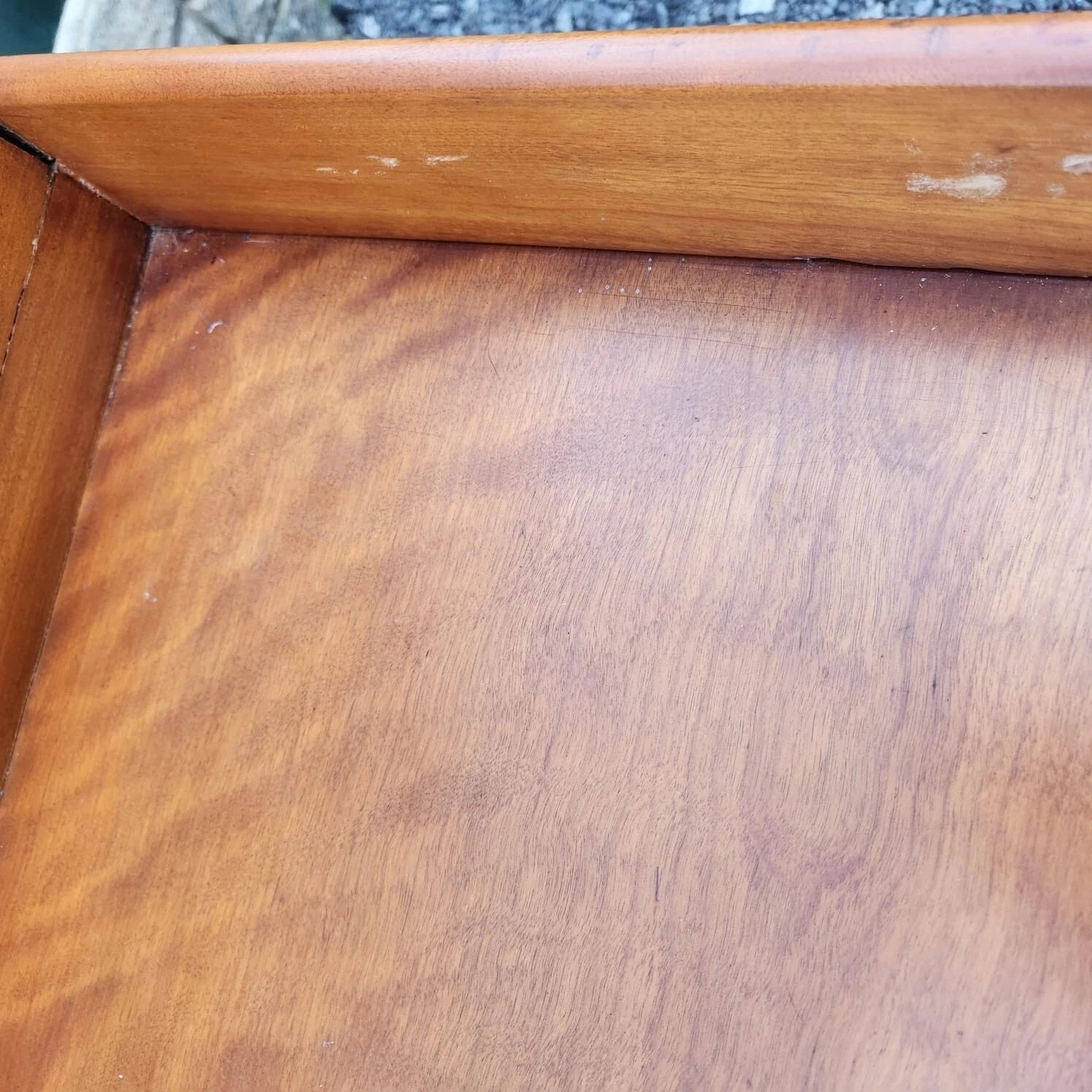 Victorian Satin Birch two drawer gallery back writing table antique desk