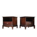 Vintage Pair Of Stag Minstrel Bedside Cabinets / Tables