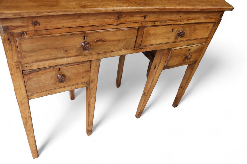 Victorian Antique Pine Clerks Desk Sloped Top Standing Desk